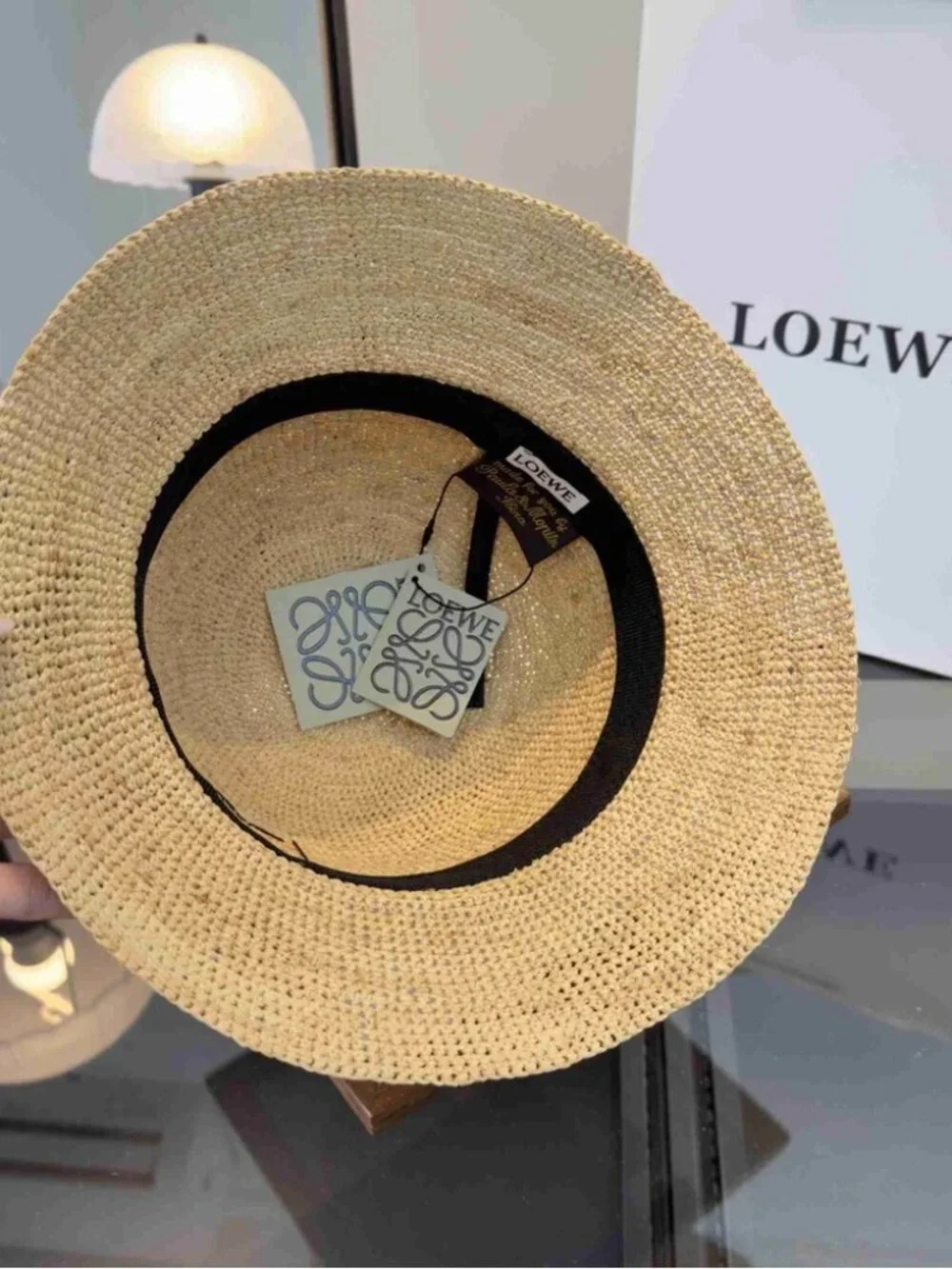🌟Loewe Women's Straw Bucket Hat - Picture 3 of 5